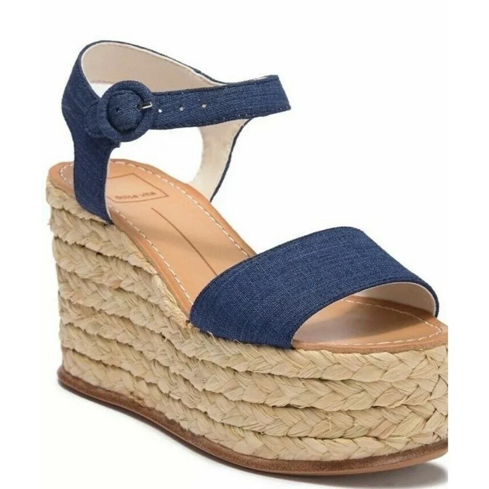 NWOB Dolce Vita Dane Wedge Espadrilles Platform Sandal